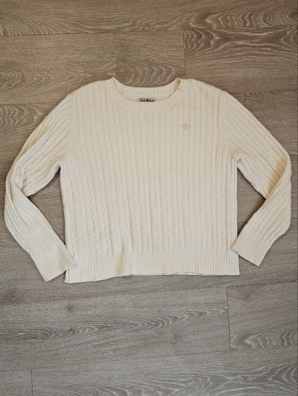 Duck Head Cream Cable Knit Women's Sweater